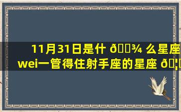 11月31日是什 🌾 么星座(wei一
管得住射手座的星座 🦊 )